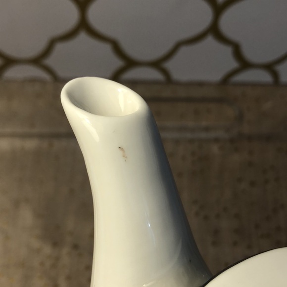 Grace’s Teaware silver geometric teapot, sugar, & creamer set. Good condition. - Picture 15 of 16